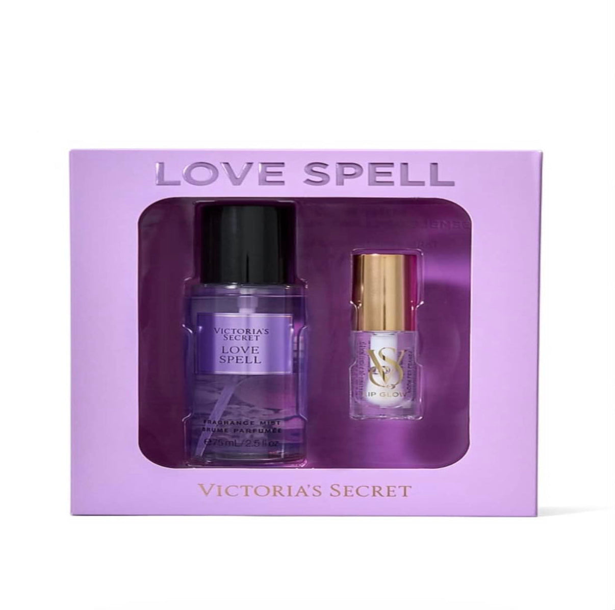 Love spell Mist and Lip Gift Set Victoria's Secret 2 Piece