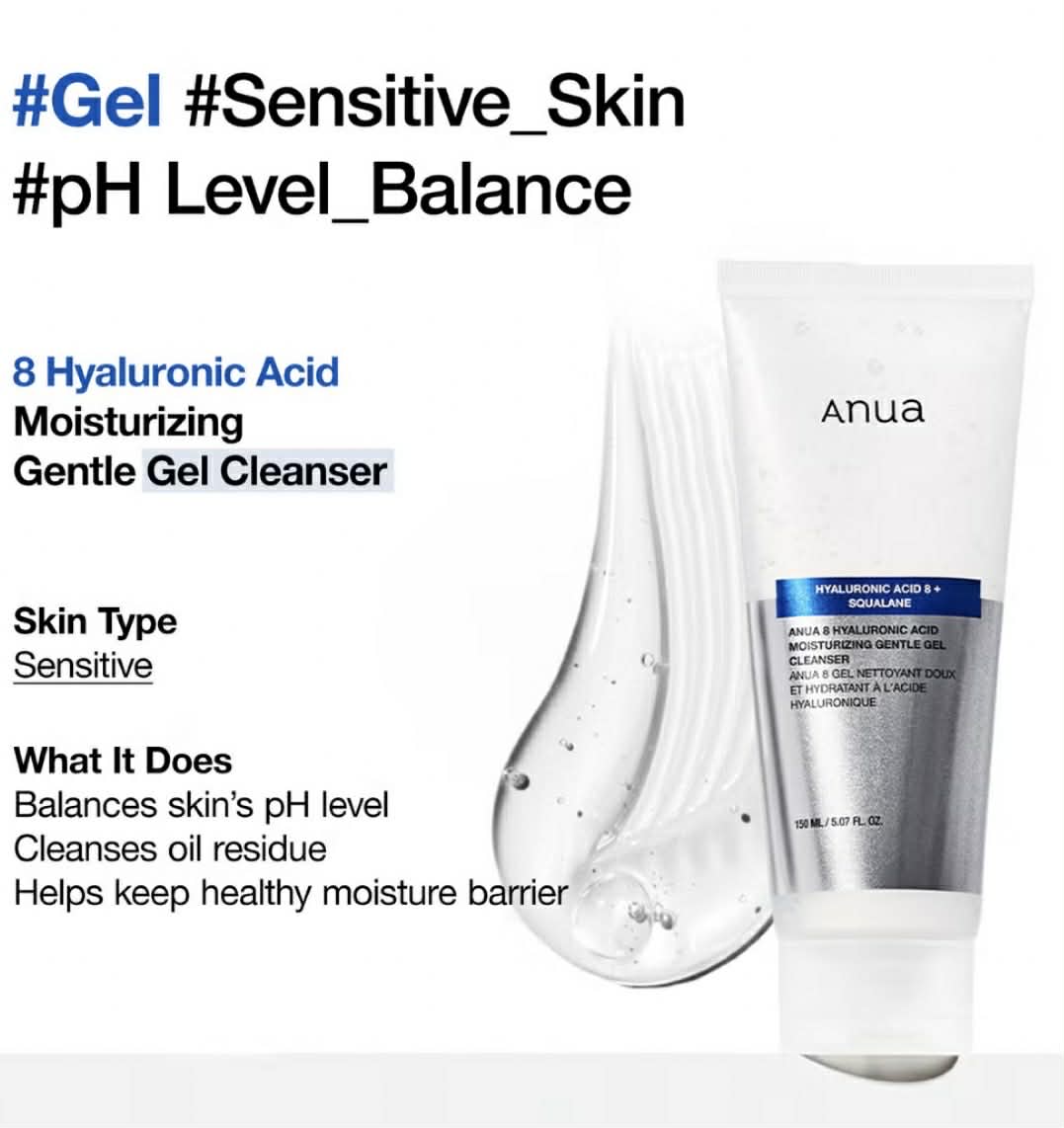 Anua 8 Hyaluronic Acid Hydrating Gentle Foaming Cleanser 150ml
