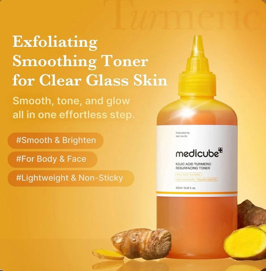 Medicube KOJIC ACID TURMERIC RESURFACING TONER 250 ML