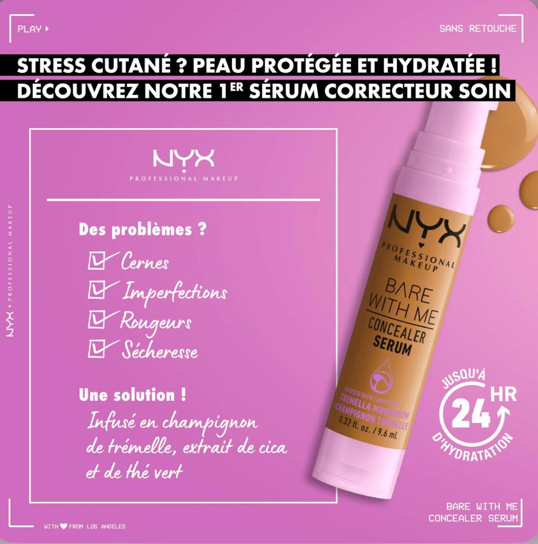 Nyx professional makeup - bare with me concealer serum