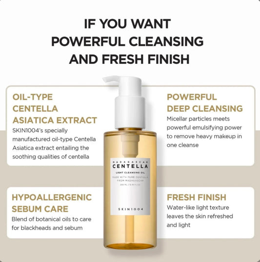 SKIN1004 Madagascar Centella Light Cleansing Oil 200ml