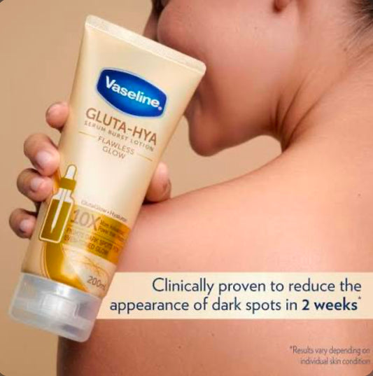 Vaseline Gluta Hya Serum Burst UV Lotion Flawless Bright 330ML