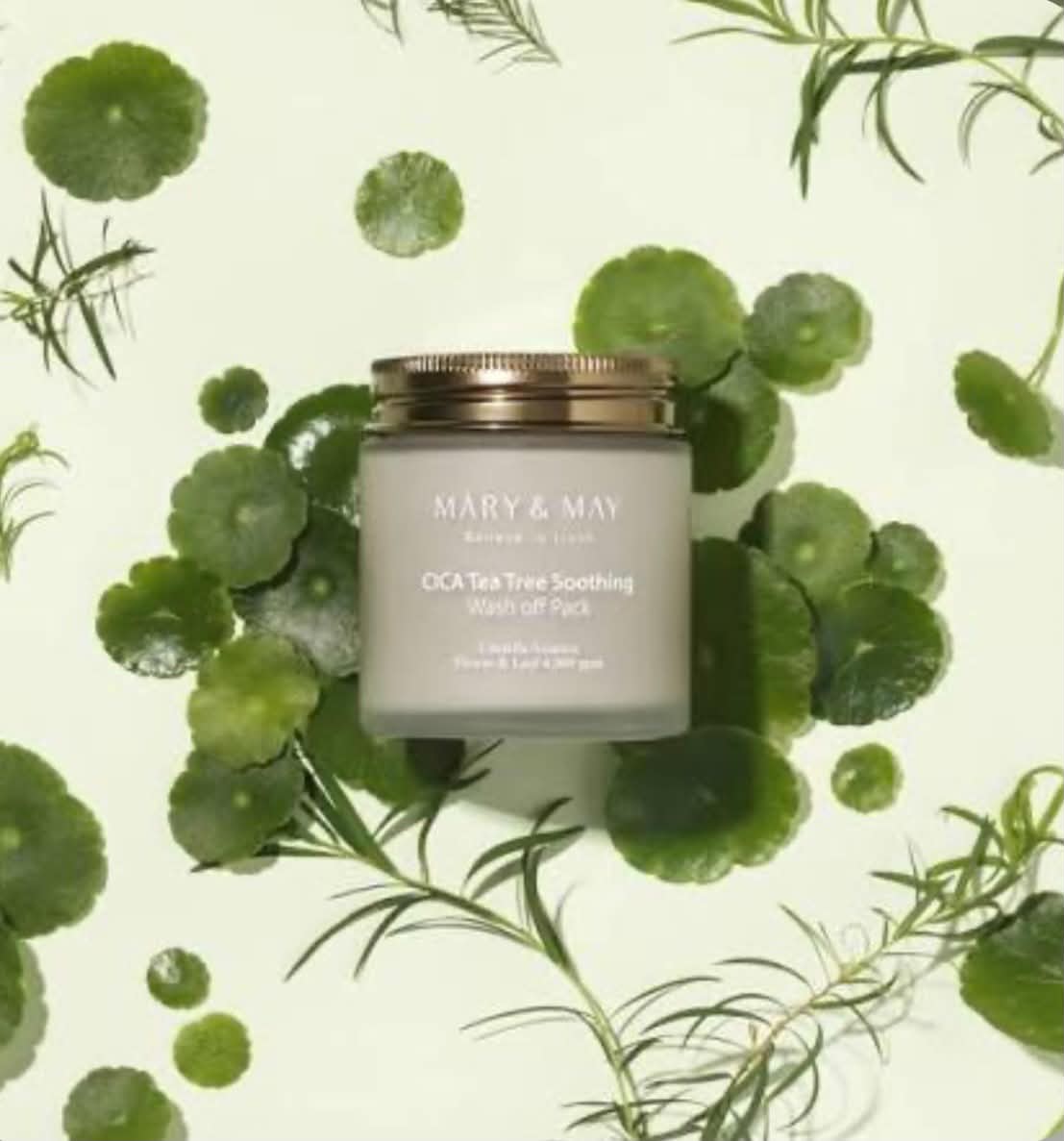 Mary&May - Cica Tea Tree Soothing Wash Off Mask Pack - Masque à rincer