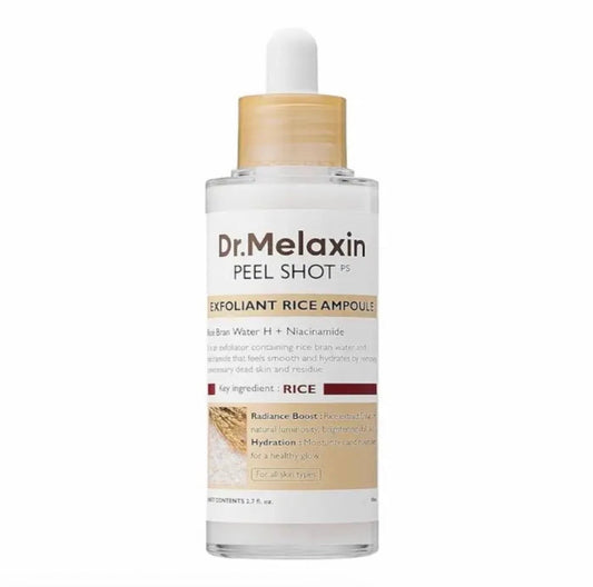 DR MELAXIN PEEL SHOT EXFOLIATING WHITE RICE AMPOULE 80 ML