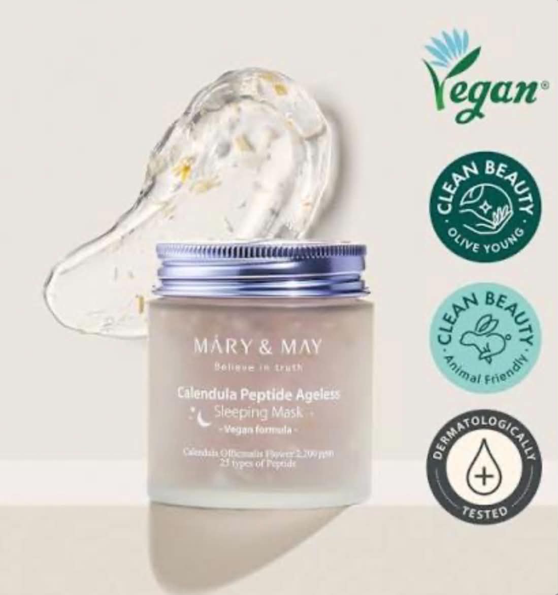MARY & MAY Calendula Peptide Ageless Sleeping Mask 🌙✨