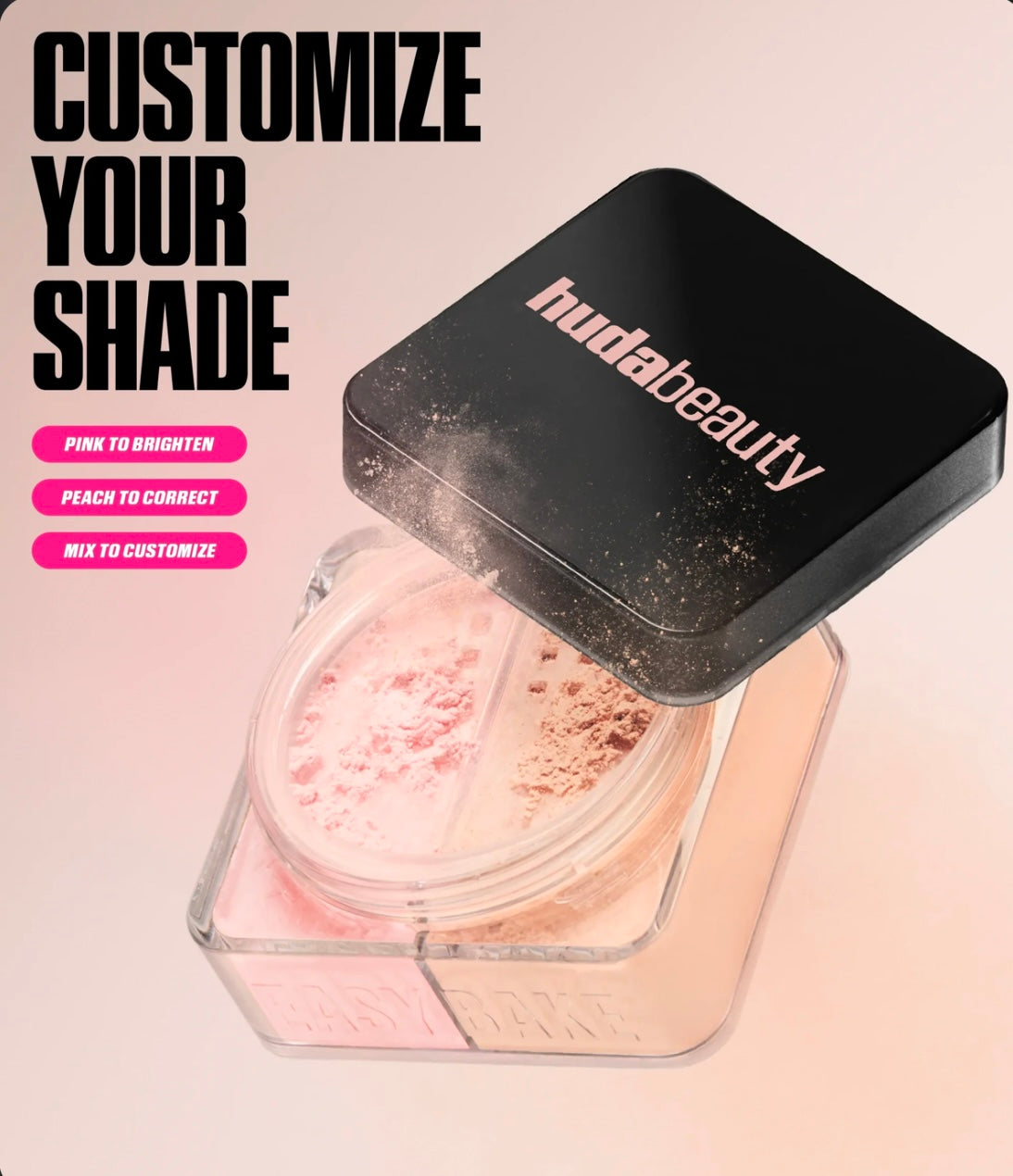 Easy Bake  Huda Beauty Loose Powder Duo - Poudre Libre Fixante