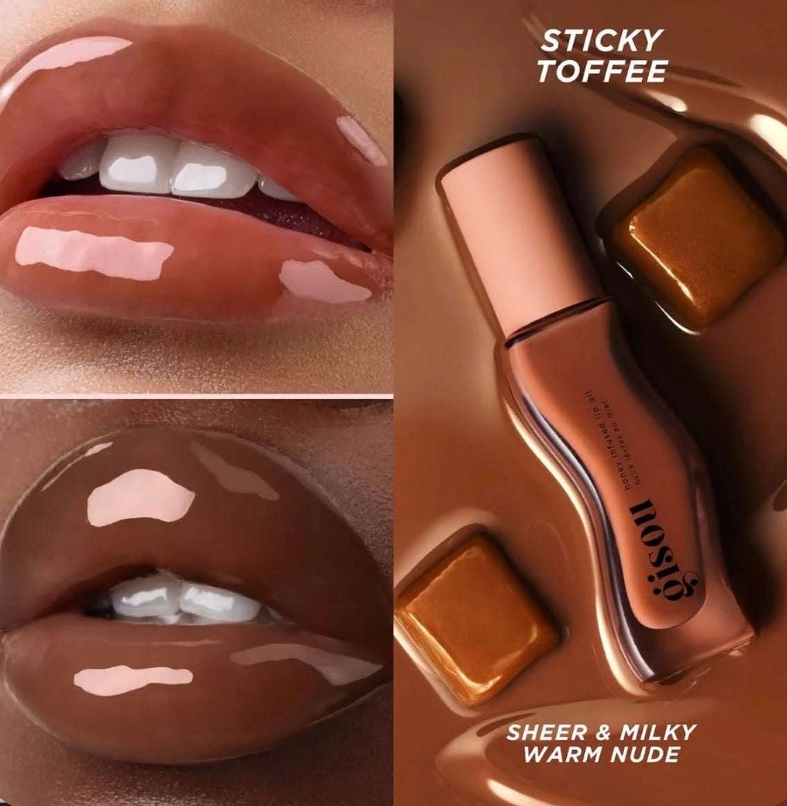 Gisou Honey Infused Glazed Lip Trio - Coffret huiles à lèvres