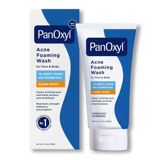 PanOxyl Acne Foaming Wash Benzoyl Peroxide 10% Maximum Strength 156g