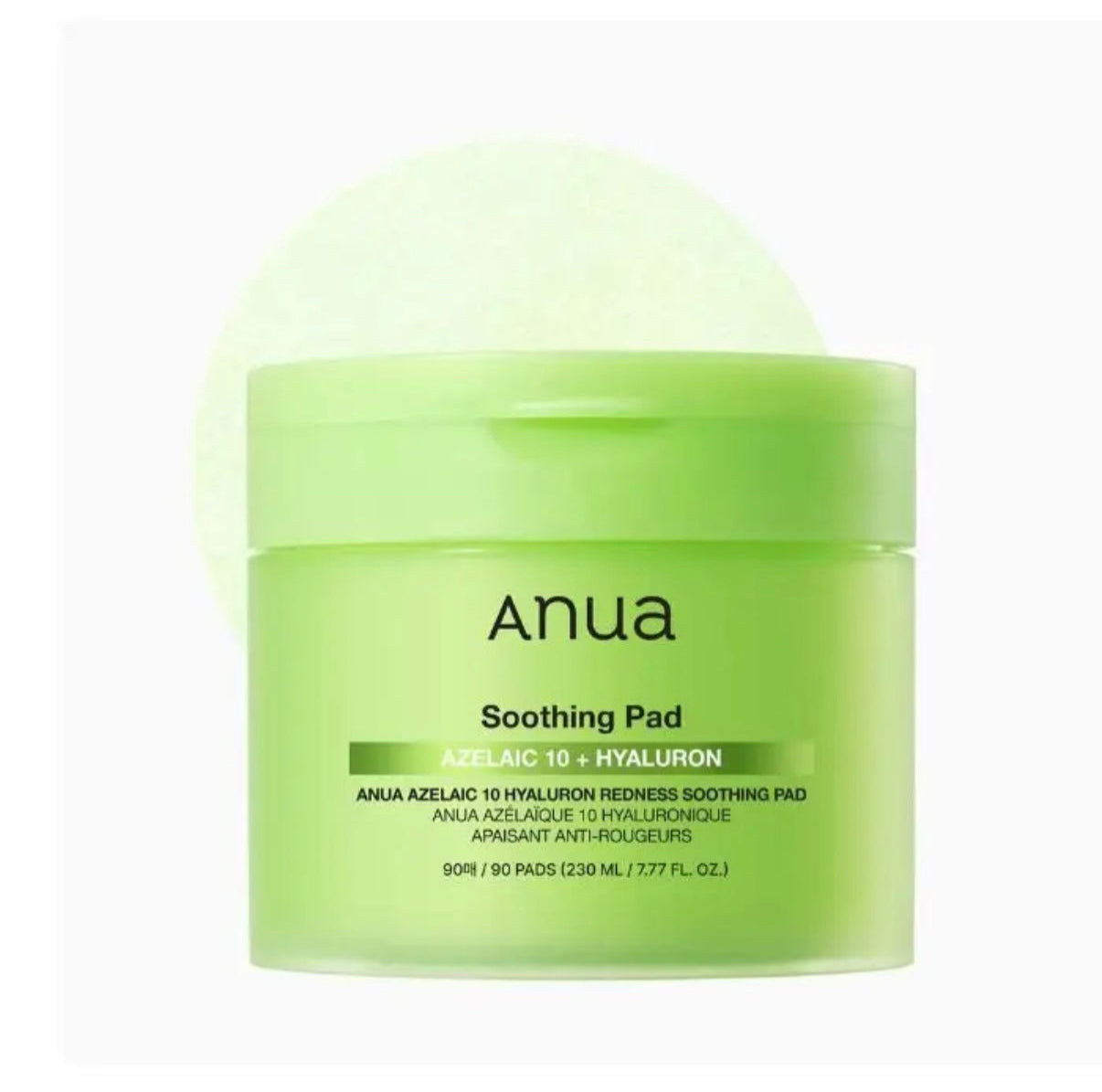 ANUA - Soothing Pad, Azelaic 10 + Hyaluron - 90 Pads