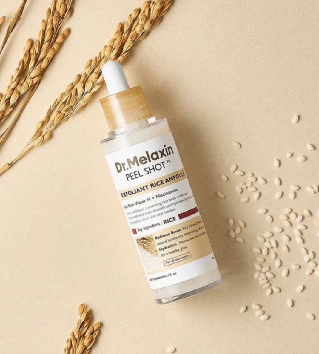 DR MELAXIN PEEL SHOT EXFOLIATING WHITE RICE AMPOULE 80 ML
